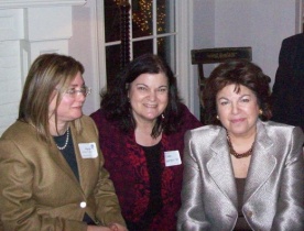 Marcia Gordon, Pres. Barnard Club / Carol Worthey / Pres. Judith Shapiro, Barnard College