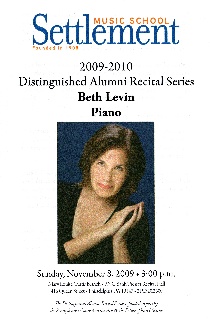 Beth Levin, Distinguished Alumni Recital