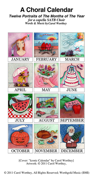 A Choral Calendar, Twelve Portraits of The Months