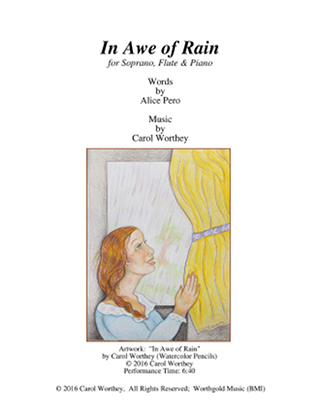 Score Title Page 'In Awe of Rain'