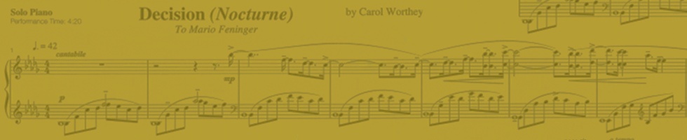 Carol Worthey compositions